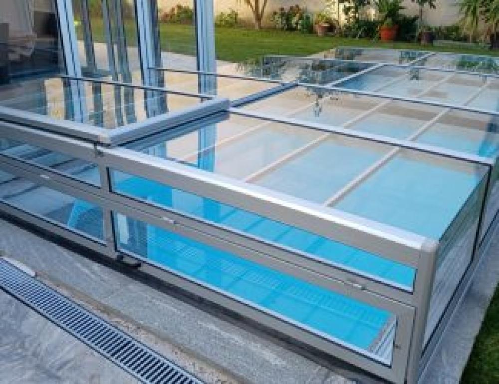 Poolüberdachung Nevada plus, hohe Ausführung